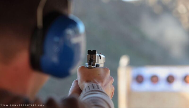 target shooting with earmuffs